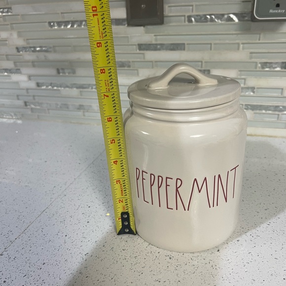 Rae Dunn Peppermint Cookie Jar - Picture 3 of 4